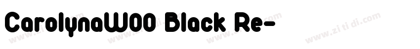CarolynaW00 Black Re字体转换 CarolynaW00 Black Re字体转换